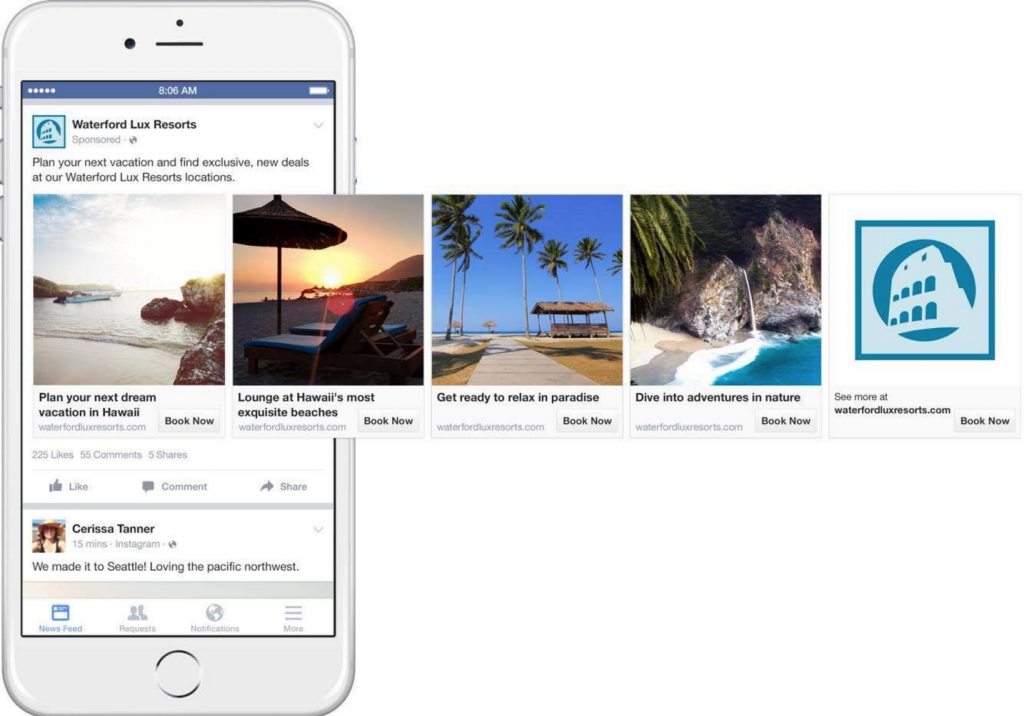 Facebook Dynamic Ads for Travel