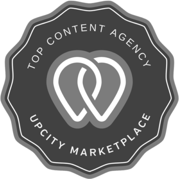 Upcity content agency badge